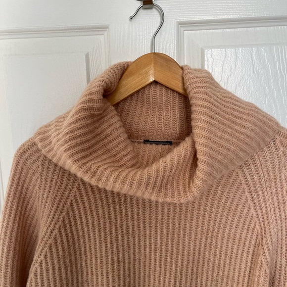 J Crew/Point Sur peach cowl neck sweater - Picture 2 of 5
